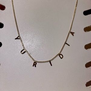18k gold plated necklace
